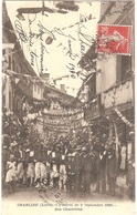Delcampe - Dépt 42 - CHARLIEU - Festival Du 5 Septembre 1909 - Rue Chanteloup - (fête) - Charlieu