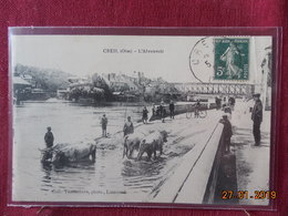 Delcampe - CPA - Creil - L'Abreuvoir - Creil