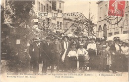 Delcampe - Dépt 42 - CHARLIEU - Souvenir Concours Musical Et Agricole - 5 Septembre 1909 - Rue Nationale - (fête) - Lafay-Besacier - Charlieu