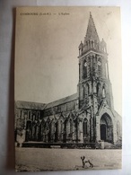 Delcampe - Carte Postale Combourg (35) L'Eglise ( Petit Format Noir Et Blanc Oblitérée Timbre 40 Centimes ) - Combourg