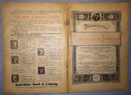 ILLUSTRATED STAMPS JOURNAL- ILLUSTRIERTES BRIEFMARKEN JOURNAL MAGAZINE, LEIPZIG, NR 4, FEBRUARY 1895, GERMANY - Alemán (hasta 1940)
