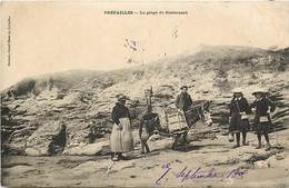 Delcampe - Dpts Div.-ref-AF792- Loire Atlantique - Préfailles - Plage De Guerouard - Attelage âne - Anes - Carte Bon Etat - - Préfailles