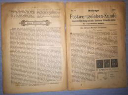 ILLUSTRATED STAMPS JOURNAL- ILLUSTRIERTES BRIEFMARKEN JOURNAL MAGAZINE SUPPLEMENT, LEIPZIG, NR 4, 1891, GERMANY - Allemand (jusque 1940)