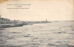 Angers        49      Inondations De 1910. Vue Prise Du Pont De La Basse Chaine    (voir Scan) - Angers