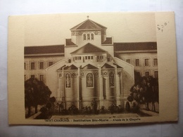 Delcampe - Carte Postale Saint Chamond (42) Institution Sainte Marie - Abside De La Chapelle (Correspondance 1933) - Saint Chamond