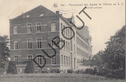 Delcampe - Postkaart-Carte Postale HALLE/HAL Pensionnat Des Soeurs De L'Union Au S.C. Bâtiment Principal 1912 (L117) - Halle