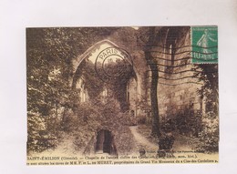 Delcampe - CPM DPT 33 REPRODUCTION (timbre Imprime) ST EMILION, CHAPELLEDE LANCIEN CLOITRE - Saint-Emilion