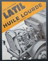 CAMIONS LATIL Moteur Hulle Lourde 1920 Licence Gardner - Brochure Commerciale - Cars