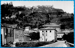 CPSM 07 ROCHEMAURE Ardèche - Vieux Château, L' Ecole Et La Gendarmerie ° Cim Combier - Rochemaure