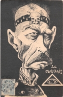 Delcampe - ¤¤  -  Carte Satirique Politique  -  Franc-Maçonnerie  -  Le Mauvais   -  ¤¤ - Satirische
