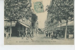 Delcampe - SAINT MANDE - VINCENNES - Rue Fays - Rue De Paris - Saint Mande