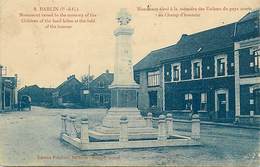 Delcampe - Dpts Div.-ref-AF758- Pas De Calais - Barlin - Monument Aux Morts - Monuments Aux Morts - Guerre 1914-18 - - Barlin