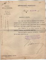 VP14.366 - PARIS 1918 - Guerre 14 / 18 - Lettre Du Ministère De La Guerre Pour Mr Le Député VARENNE - Dokumente