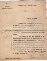 VP14.367 - PARIS 1918 - Guerre 14 / 18 - Lettre Du Ministère De La Guerre Pour Mr Le Député VARENNE - Documents