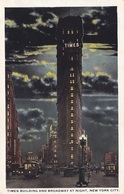 ETATS UNIS. NEW YORK CITY. TIMES BUILDING AND BROADWAY AT NIGHT - Broadway