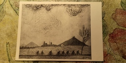 Delcampe - Old USSR Postcard. Fougerond "Mine Country" - Old USSR Pc 1958 - Mine - Miner - Bicycle - Bergbau