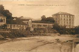 Delcampe - Pays Div -ref P732- La Guyane - Cayenne - Caserne D Infanterie -rivage Des Amandiers - Theme Casernes -militaires - - Cayenne