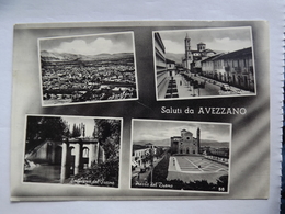 Delcampe - H3527  CARTOLINA SALUTI DA  AVEZZANO    VIAGGIATA - Avezzano