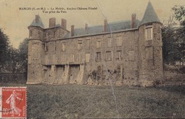 Delcampe - NANGIS - La Mairie, Ancien Château Féodal - Vue Prise Du Parc - Nangis