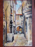 Delcampe - 42 - SAINT-BONNET Le CHATEAU - Un Coin Pittoresque Du Vieux Quartier De La Châtelaine". (animée) - Rive De Gier