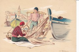 Delcampe - PÊCHEURS EN MEDITERRANEE - Barday