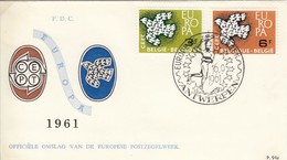 BELGIUM FDC 1253-1254 - 1961-1970