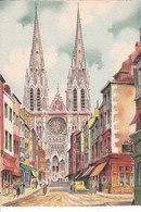 Delcampe - CLERMONT-FERRAND - La Rue Des Gros Et La Cathédrale - Barday
