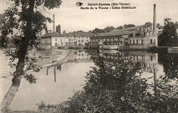 Delcampe - 87. CPA. SAINT JUNIEN. Usine Desselas. Mégisserie.  Les Batiments. - Industrie