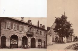 Delcampe - 18. 2 CPA. NERONDES.  Hotel De Ville, église. 1927.1932. - Nérondes