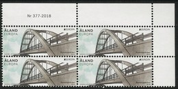 ALAND ISLANDS- EUROPA 2018 -TEMA ANUAL - "PUENTES.- BRIDGES - BRÜCKEN - PONTS" - BLOC De 4 - B - 2018