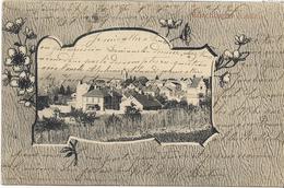Delcampe - 57 MÖRCHINGEN . Mohrange , Lohtr . La Ville En Médaille , Souvenir En Fleurs , édit :  , écrite En 1907  , état Extra - Morhange