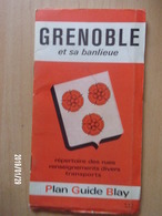 Delcampe - Grenoble - Plan Guide Blay - 1971 - Strassenkarten