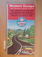 Delcampe - Carte Routière Esso Western Europe - 1960 - Strassenkarten