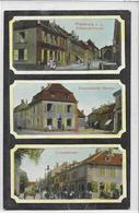 Delcampe - 57 PFALSBOURG . Multivue Couleur , 3 Clichés , édit : Chr Lentz , écrite En 1918 , état Extra - Phalsbourg