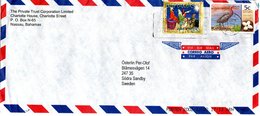 BAHAMAS,    Letter,    Bird     /    BAHAMAS,    Lettre,   Oiseau,    2002 - Pélicans