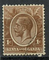 Kenya And Uganda 1922 1c King George V Issue #18 - Kenya & Uganda