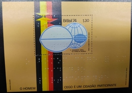 Delcampe - RO) 1974 BRAZIL, WORLD COUNCIL FOR THE WELFARE OF THE BLIND-INSCRIBED IN BRAILLE  -OMPSA-WCWB. MNH - Otros & Sin Clasificación