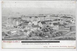 Delcampe - 57 MORHANGE . MÖRCHINGEN . Grüss Du Régiment D'infanterie N°131 , édit : O Steinbicker , écrite En 1918 , état Extra - Morhange