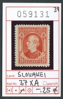 Slowakei - Slowakische Republik - Slovensko - Michel  37 XA - ** Mnh Neuf Postfris - Neufs