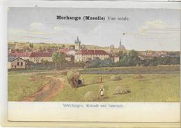 Delcampe - 57 MORHANGE . MÖRCHINGEN . Le Village En Couleur Et Les Fâneurs , édit : Otto Steinbicker , Années 10 , état Extra - Morhange