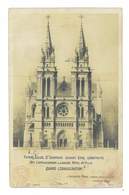 Delcampe - CPA 61 FLERS FUTURE EGLISE ST GERMAIN QUAND L'INAUGURATION ? Carte Pliee - Flers