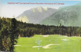 Delcampe - Sports - Capilano Golf Course And Crow Mountain, Vancouver, B.C. Canada - Carte Colorisée Non Circulée - Golf