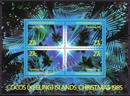 Cocos Island - Islas - 1985 Yvert BF 5, Christmas, Miniature Sheet - MNH - Kokosinseln (Keeling Islands)
