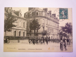 NEVERS  (Nièvre)  :  L'Avenue Marceau   1911   XXX - Nevers