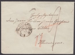 "Würzburg", 1851 Nach Meiningen, Rücks. Blauer K1 Als Ankunft - Storia Postale