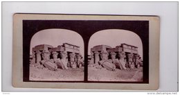 PHOTO STÉREO , Egypte, Nubie, Kam Omba , Francis Frith , Vers 1856-1859 - Stereoscopic