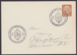 PP 122 A 1, Sst. "Berlin, Reichstreffen", 1.8.37 - Private Postwaardestukken