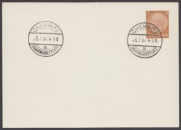 PP 122 A 1, Sst. "Chemnitz, Jahrmarktplatz", 23.7.37 - Private Postal Stationery