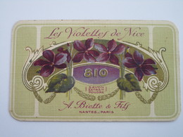 Le Parfum Violettes De Nice N°810 - A. Biette & Fils (calendrier 2ème Semestre 1914) - Anciennes (jusque 1960)