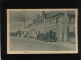 76 Le Trait Le Restaurant Dubosq Rue Du Maréchal Foch édit. Dubosq Restaurant De L'éditeur , Automobile Animée Moto - Le Trait